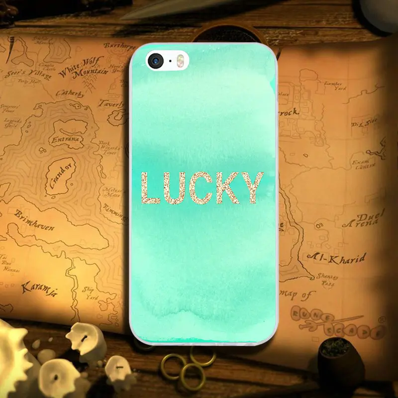 Good Lucky Charm Four Leaf Clover Soft TPU Mobile Phone Cases for iPhone 8 7 6 6S Plus X XR XS Max 5 5S SE 5C 4 4S | Мобильные