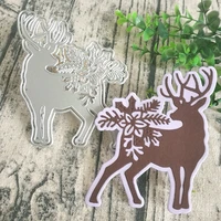new deer metal cutting mold with christmas decorations used for diy scrapbooks cards photo album decorations handmade crafts