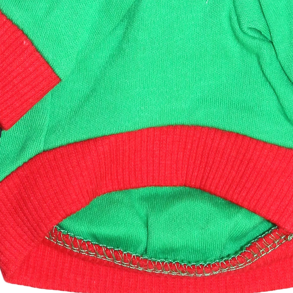 Новинка Рождественская Мягкая прочная футболка для питомцев щенков собак кошек