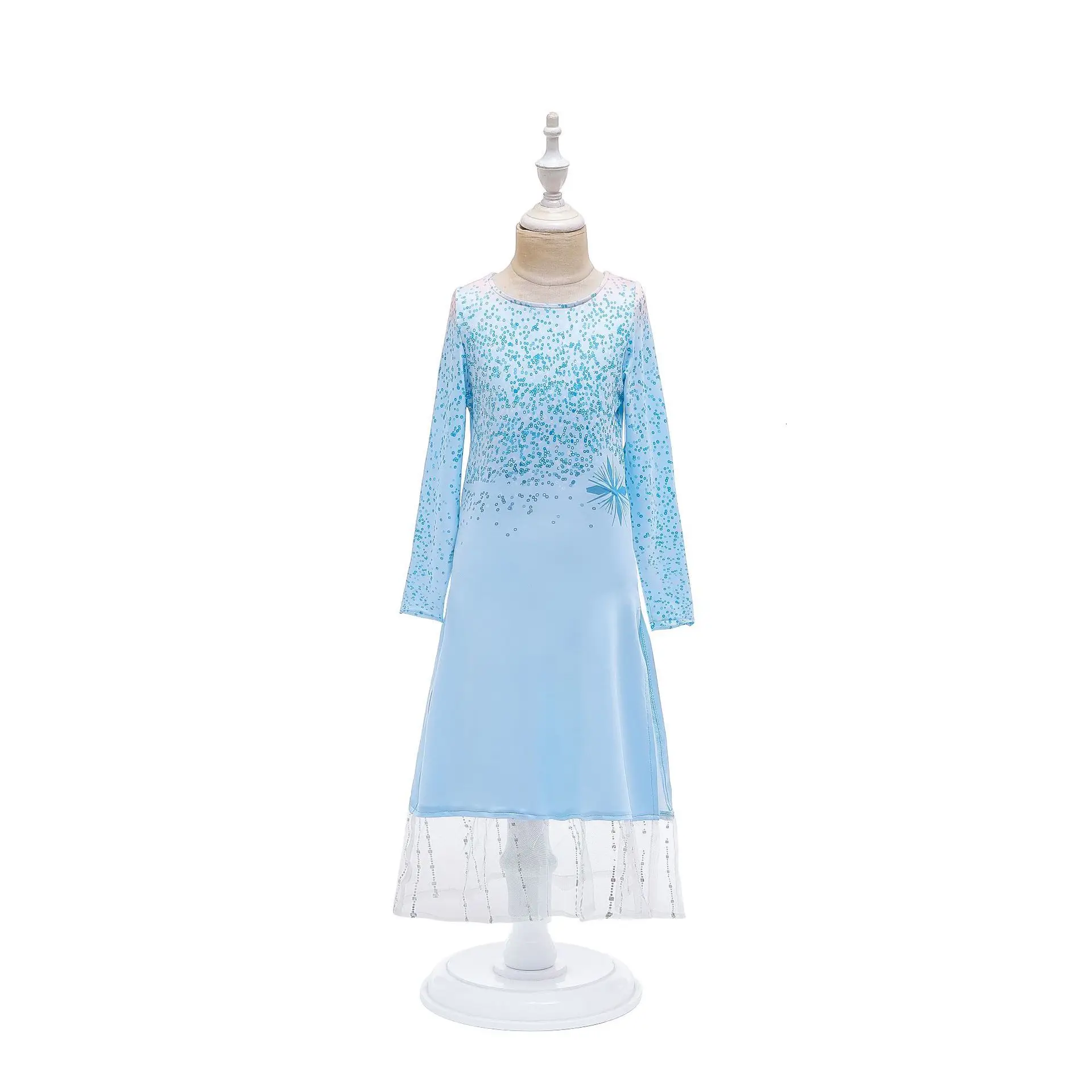 Новое платье для девочек одежда Холодное сердце 2 принцесса Аиша комплект