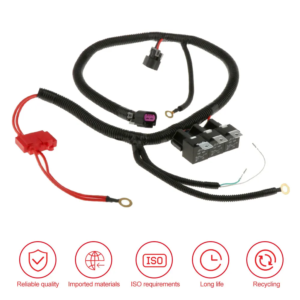 Электрический охлаждающий вентилятор набор проводов 200 мм двойной электрический