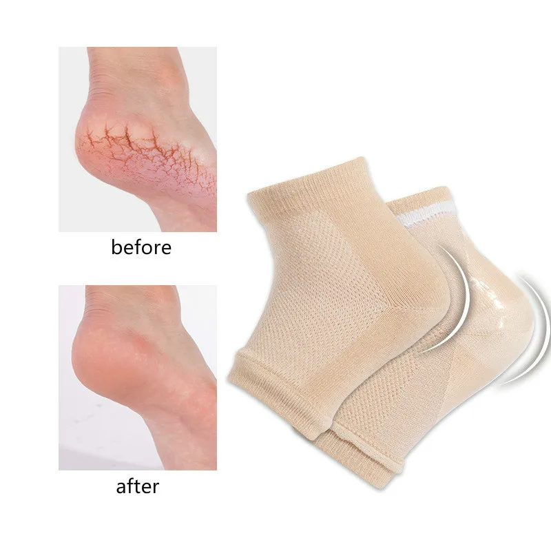 2019 новые влажные треснутые носки на каблуке силиконовые с гелевой подошвой