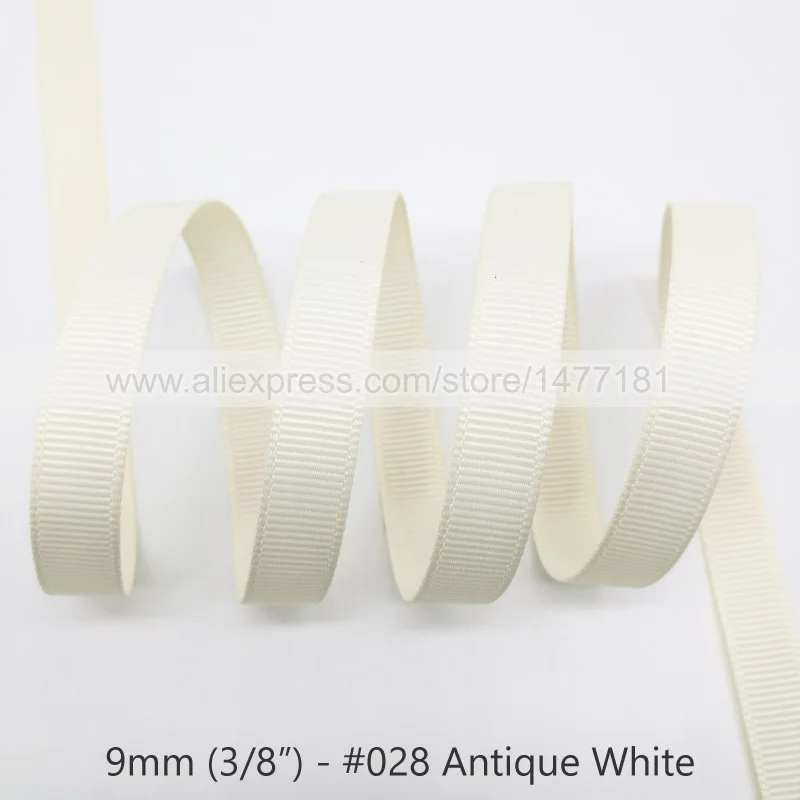 028 Antique White 20 ярдов) 3/" 9 мм корсажная лента белого, черного, розового, красного, зеленого, фиолетового цветов корсажная лента полиэстер лента для рукоделия - Цвет: 028 Antique White