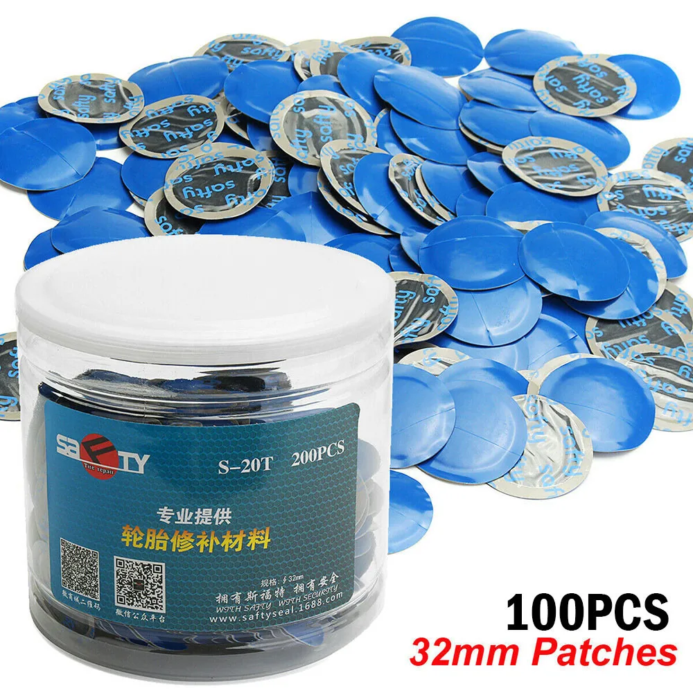 

1.3inch Patches 200PCS Wired Tyre 32mm Blue KIT Mushroom Plug NEW Puncture