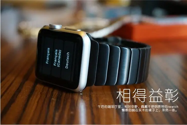 Металлический звеньевой браслет серии 6/5/4/3/2/1 для Apple Watch Band 44/42 мм 40/38 застежка
