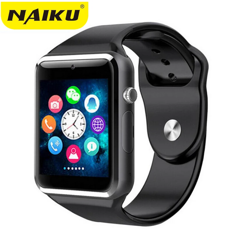 Наручные часы A1 Bluetooth Смарт часы спортивные Шагомер с сим-камерой Smartwatch для Android смартфон Россия T15 хорошо чем GT08