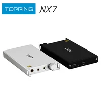 topping nx7 portable nfca headphone amplifier 1400mw output power with 3 5mm 4 4mm port 20h battery life