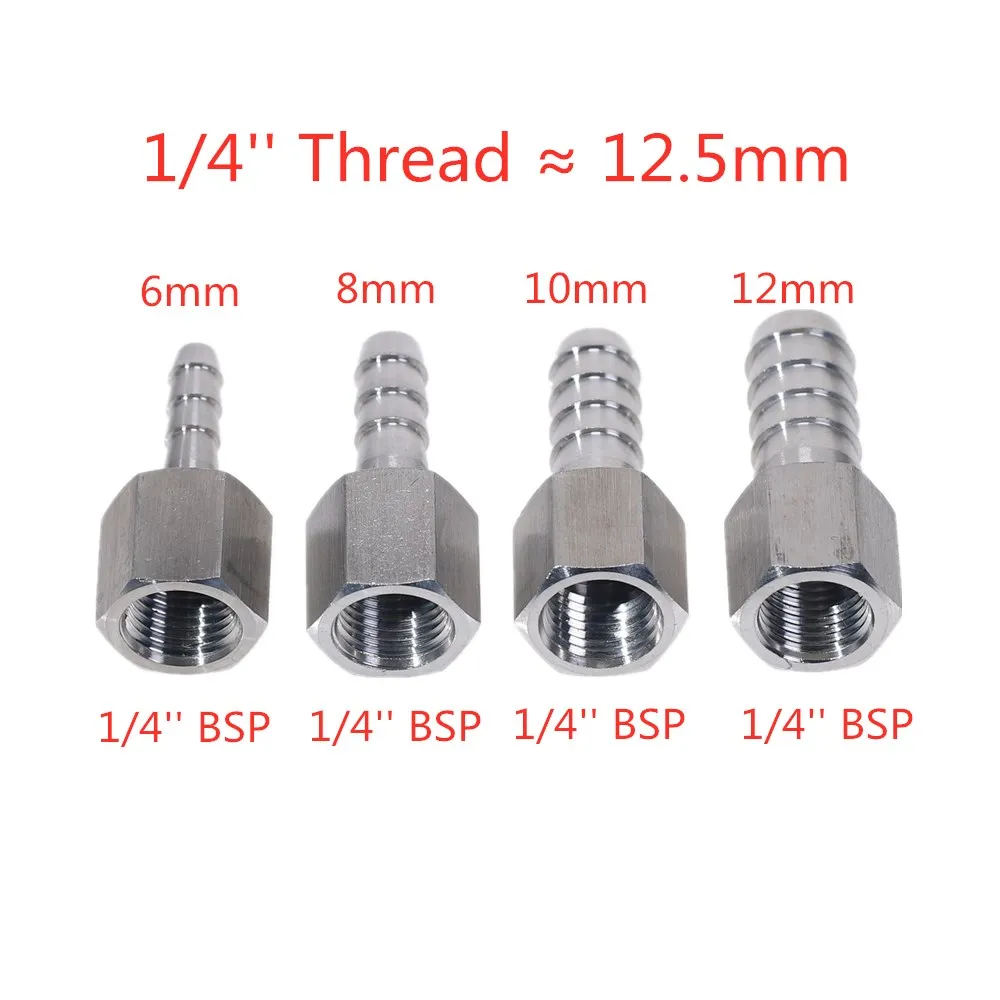 Фитинги для труб из нержавеющей стали 304 BSP внутренняя резьба хвостовик штуцера