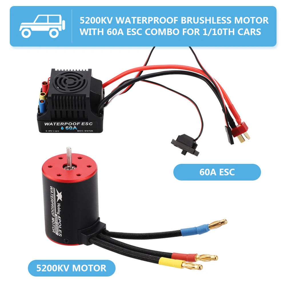 

3900KV 5200KV запасные части для теплоотвода 60A ESC прочный профессиональный строительный ремень для радиоуправляемой игрушки аксессуары