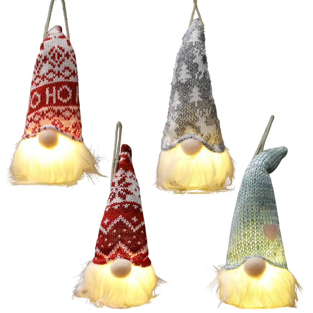 

Gnome Faceless Doll Halloween Light Up Decoration Desktop Ornaments Party Home Decor Swedish Tomte With LED Light Thanksgiving