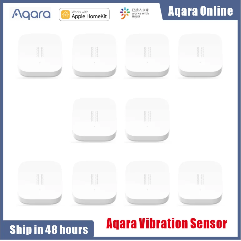 Умный датчик вибрации Aqara Zigbee обнаружения движения и удара со встроенным