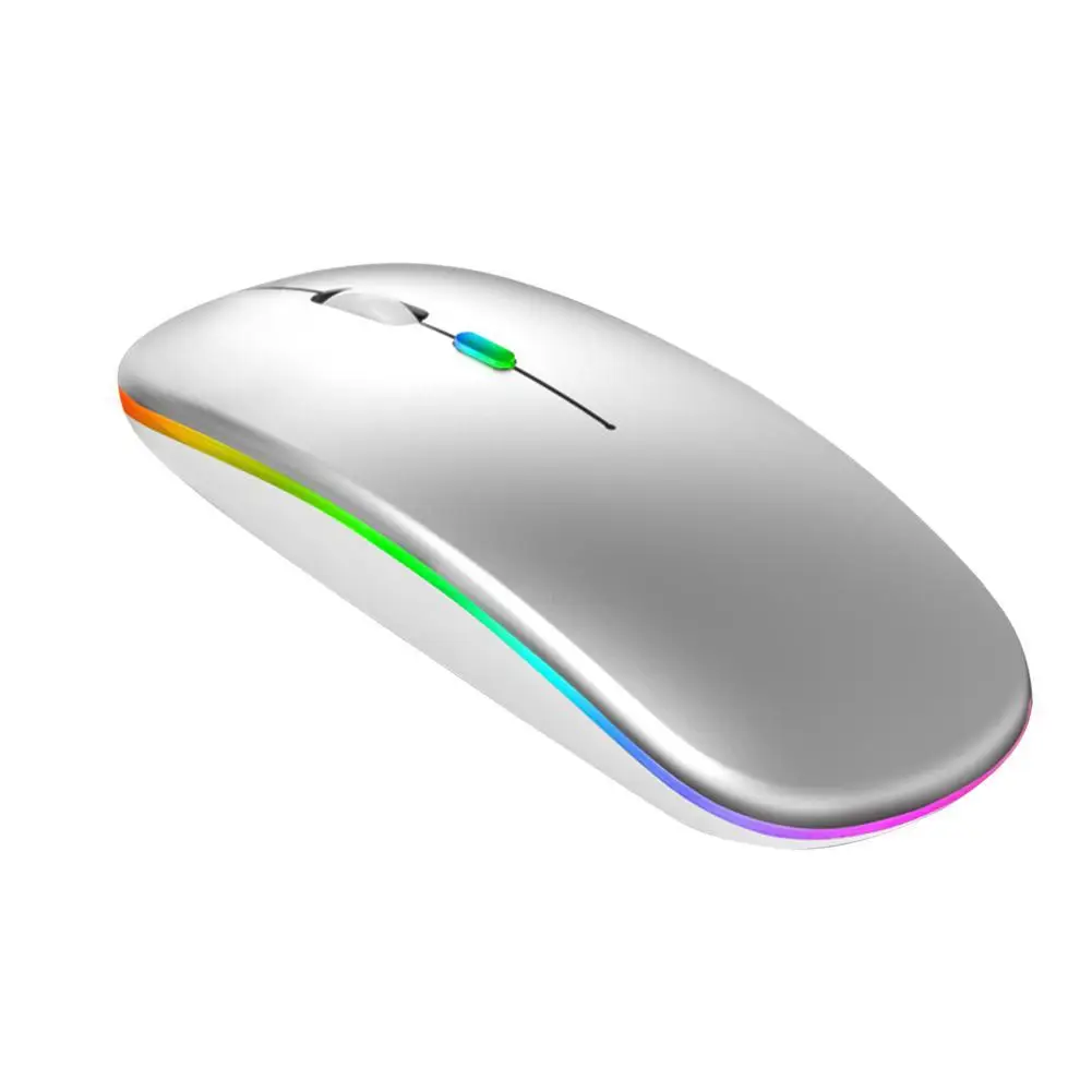 

Wireless Gaming Mouse Rechargeable RGB Luminous Mouse Curosr with 7 Changeable LED Colors for Notebook Computer