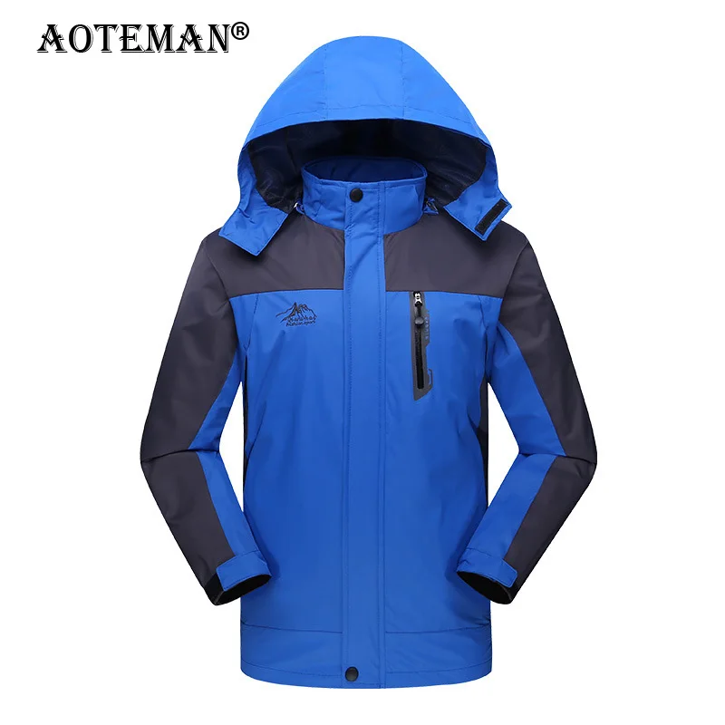 

Men Jackets Hooded Coats Waterproof Outdoor Autumn Spring Windbreaker Jacket Male Fashion Windproof Outwear Men Clothing LM422