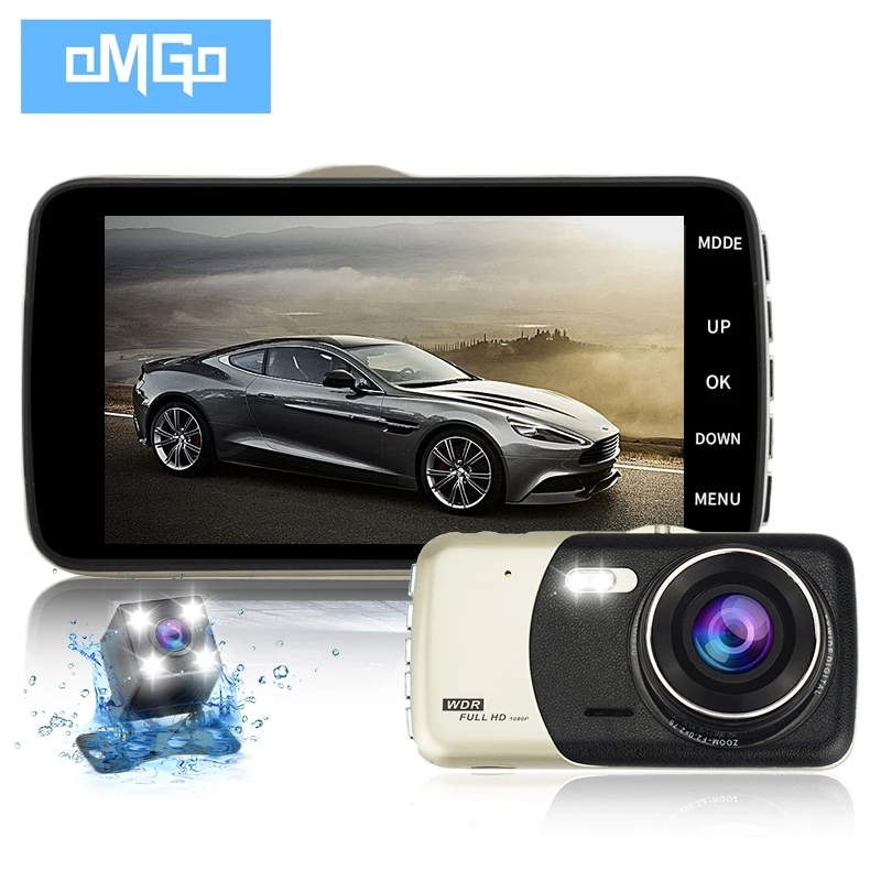 Видеорегистратор для автомобилей регистратор dvr с двумя камерами 4 0 дюйма full hd 1080p