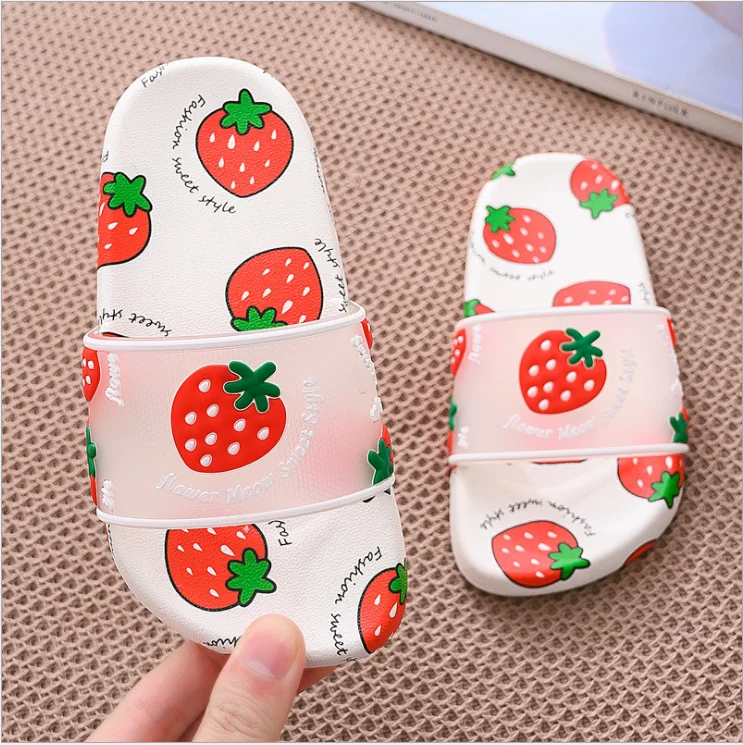 Сандалии на нескользящей подошве для мальчиков и девочек пляжные шлепанцы с