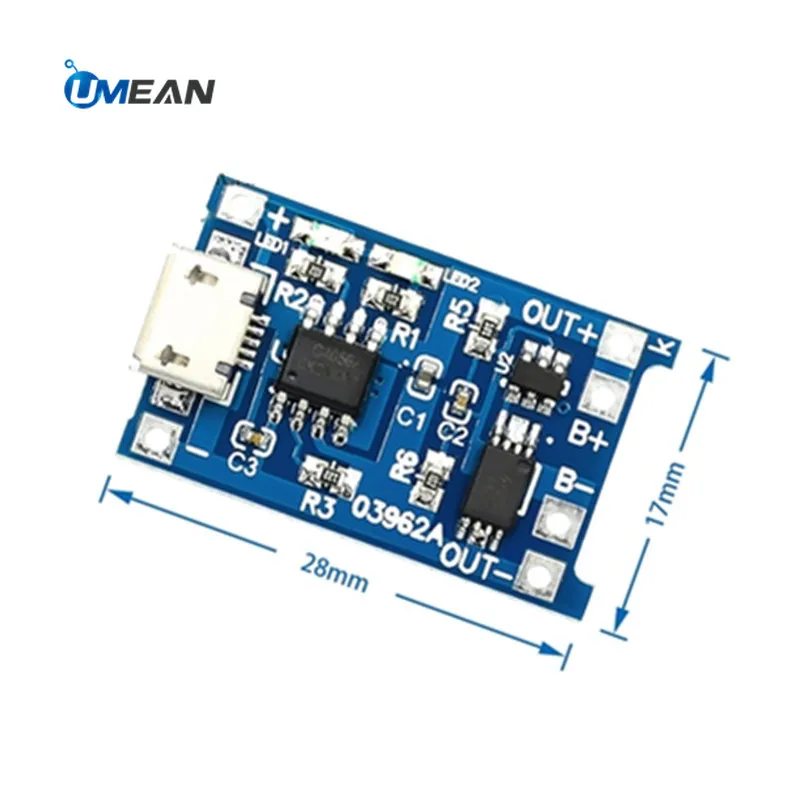 5 в Micro USB Type C 1A 18650 TP4056 литиевая батарея зарядная плата с защитным зарядным модулем