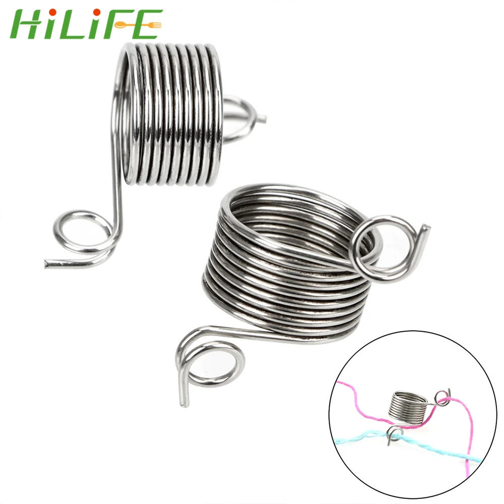 Наперсток для пальцев вязальный инструмент кольцевого типа из нержавеющей