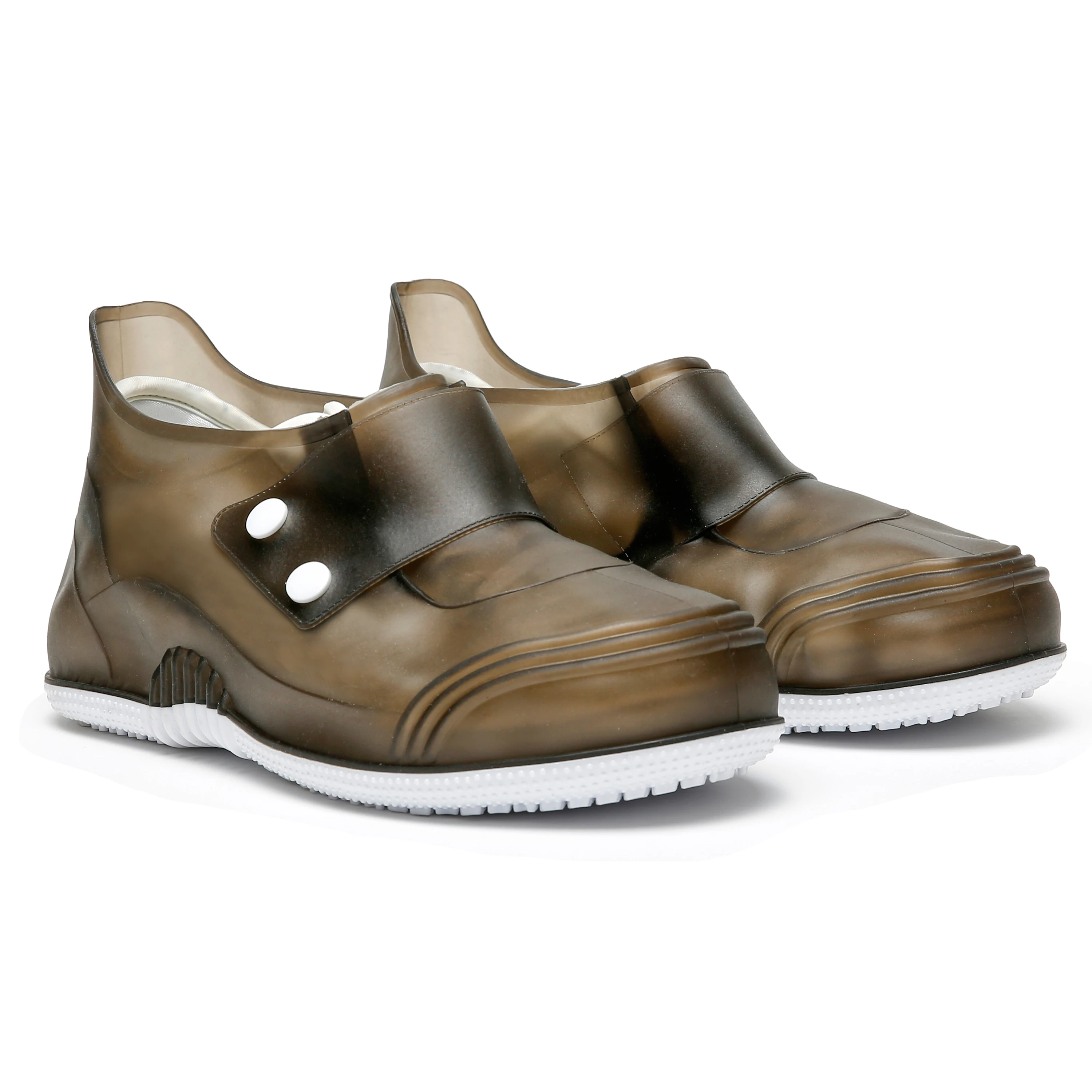 Осенние непромокаемые сапоги Легкая водонепроницаемая обувь женская из ПВХ на