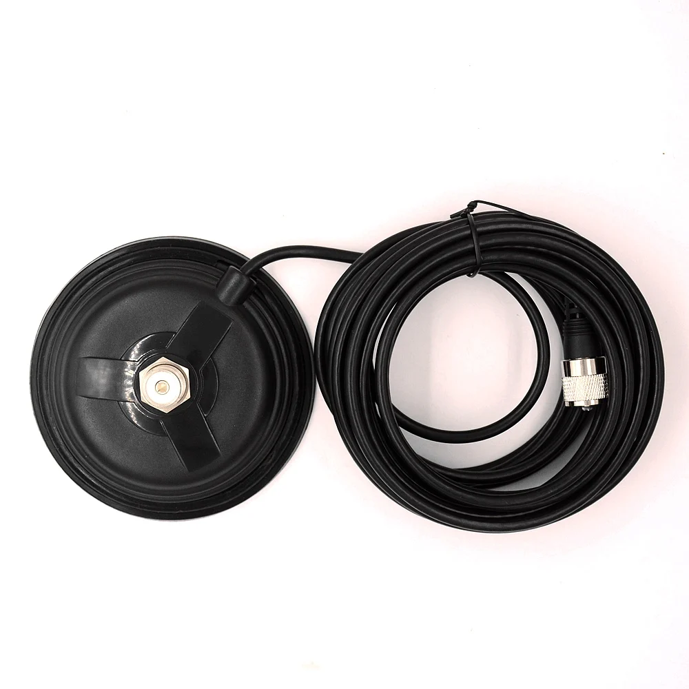 11cm/16cm Mobile Car Antenna Magnetic Roof Mount Base& 4m Cable UHF-M PL259 connector Mobile truck taxi antena base