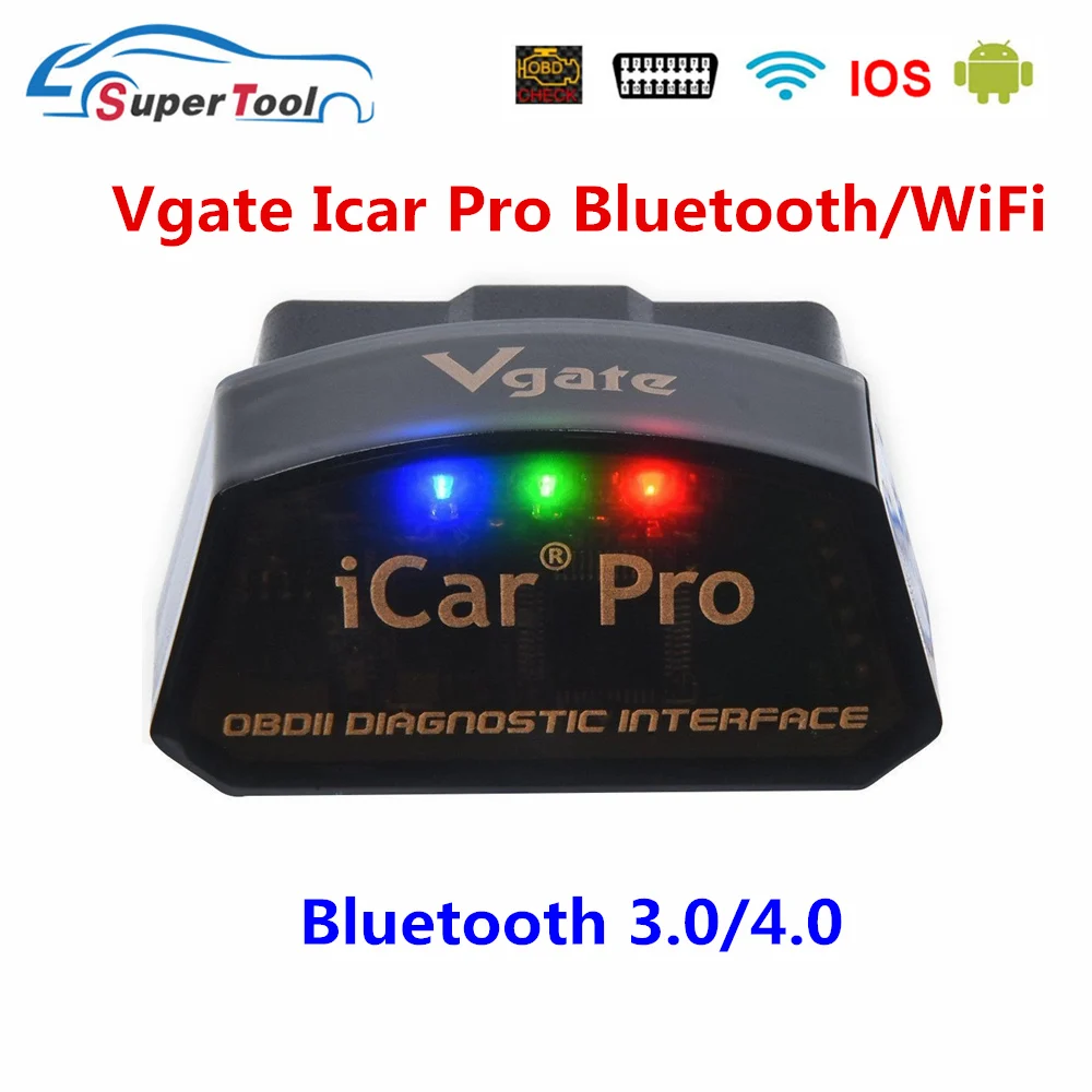 OBD2 Vgate Icar Pro Bluetooth 3,0/4,0/wifi OBDII Icar Pro сканер для Android/IOS Авто ELM 327 Автомобильный диагностический инструмент ELM327 V2.1