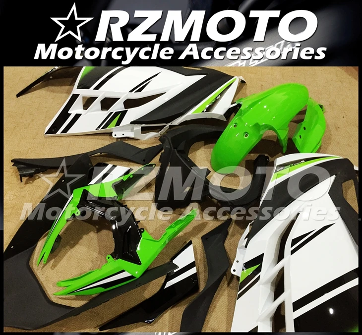 

High quality New ABS Fairing Kit Fit for Kawasaki Ninja300 EX300 2013 2014 2015 2016 2017 ZX300R 13 14 15 16 Green White Black