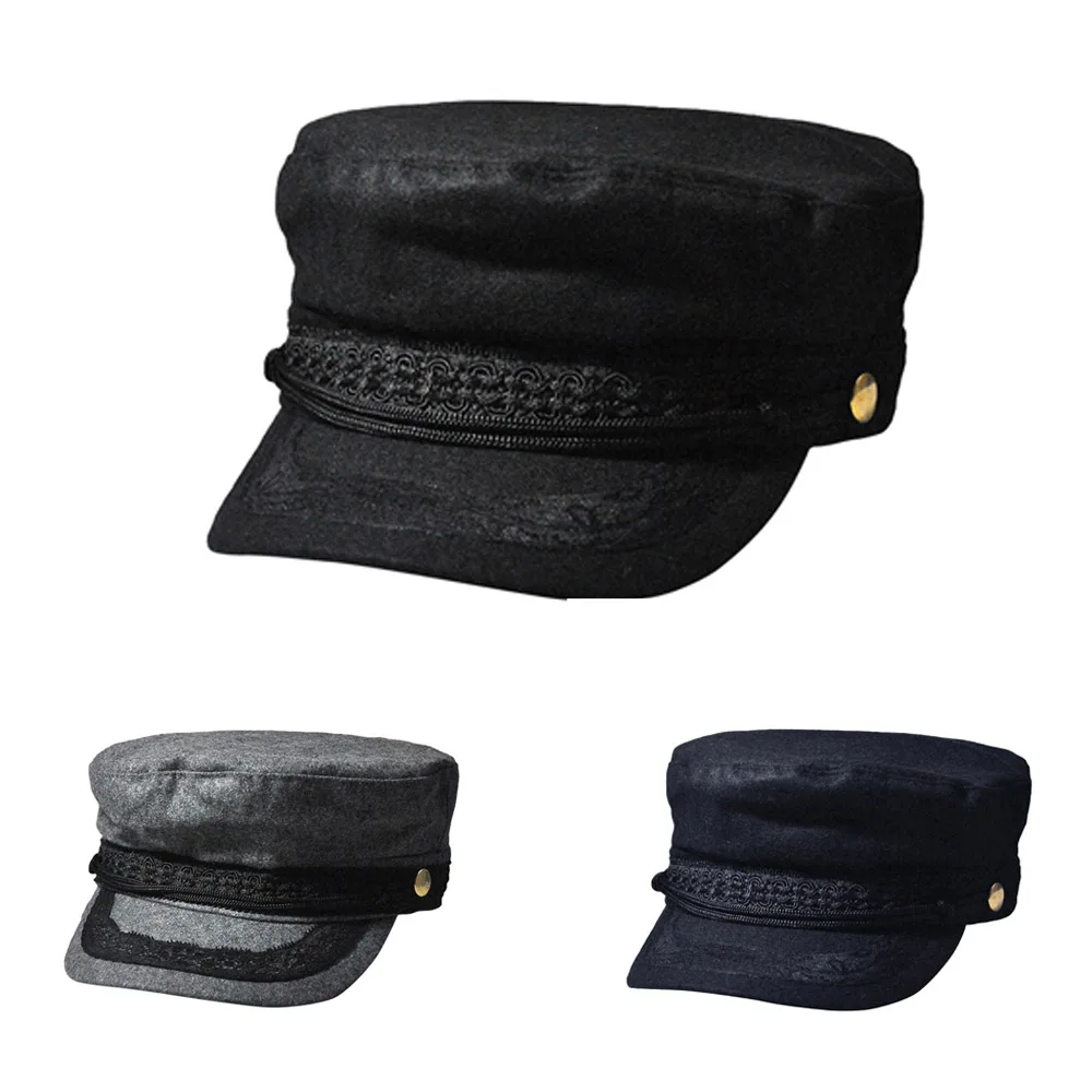 Женская Классическая кружевная Военная военная шляпа BDHAT0502 хлопковая уличная