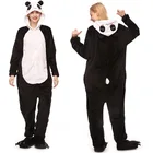 Пижама-комбинезон унисекс, с принтом панды и животных, Пижама для взрослых унисекс