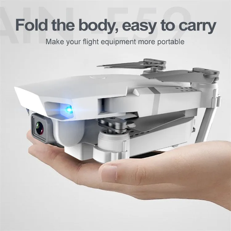 Портативный E59 RC Квадрокоптер Дрон 2 4G селфи WIFI FPV с HD камерой складной RTF без