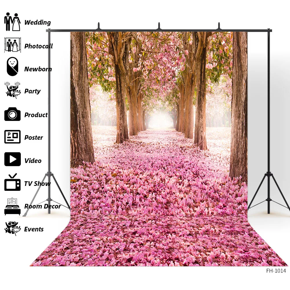 Фон для студийной фотосъемки детей с изображением цветущего дерева | Электроника