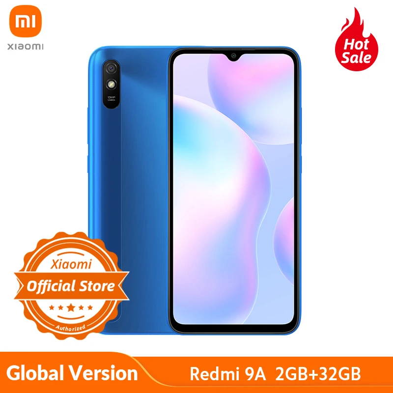 Официальная | Глобальная версия смартфона Xiaomi Redmi 9A 5000 мАч Восьмиядерный MTK Helio G25 6