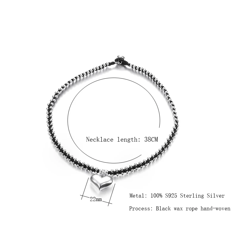 Модное ожерелье с подвеской Kinel из стерлингового серебра S925 подвеска в виде