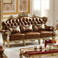 living room furniture modern fist layer genuine leather sofa european sectional sofa set p10088