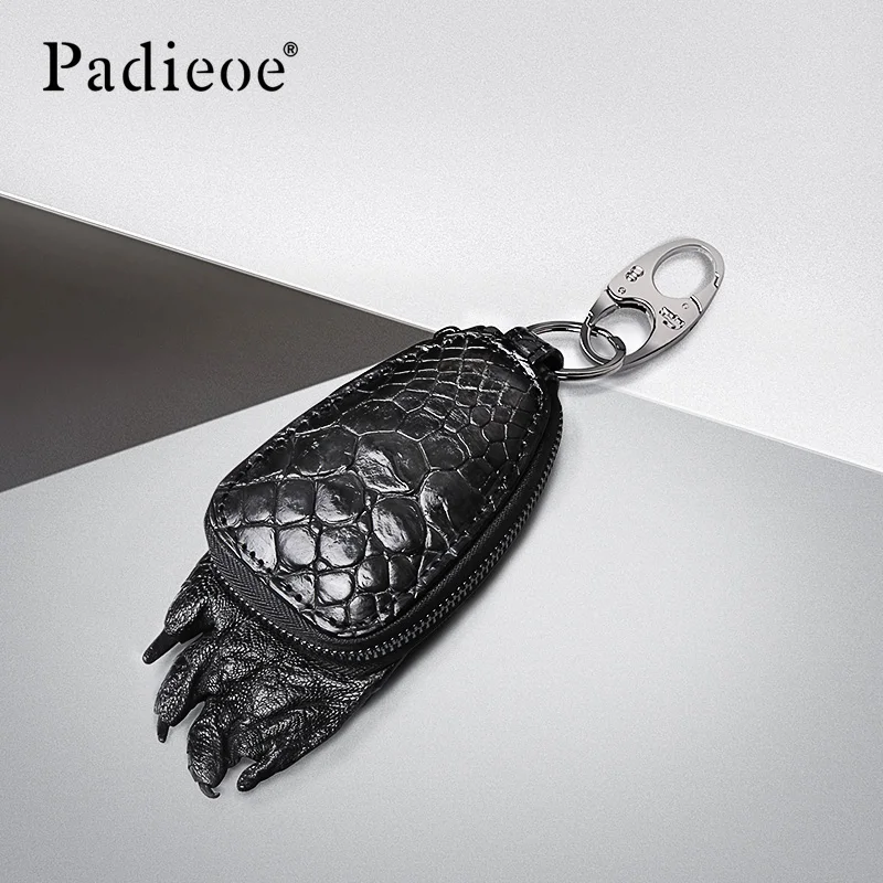 

Padieoe key holder organizer smart leather keychain key bag wallet holder purses porta chaves llaves Crocodile skin