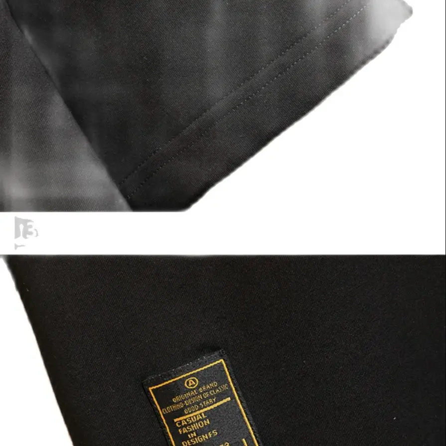 

Casual Short Sleeves Hoodies 2021 Summer Black White Hip Hop Loose Japanese Skateboard Casual Men's Streetwear PUNK Clothes