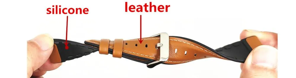 Ремешок из кожи и силикона для Huawei Watch GT 2 (46 мм) цвет в ассортименте - купить по