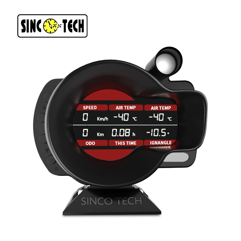 Цифровой дисплей DO916 OBDII Sinco Tech Dash Speed rpm с отображением температуры воды и