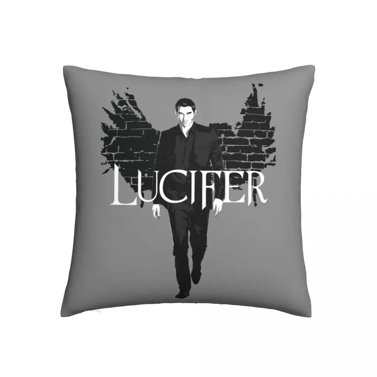 

Чехол-Подушка Lucifer Morningstar, чехол King of Hell, цветной искусственный чехол, чехол на молнии для автомобиля, весенний чехол