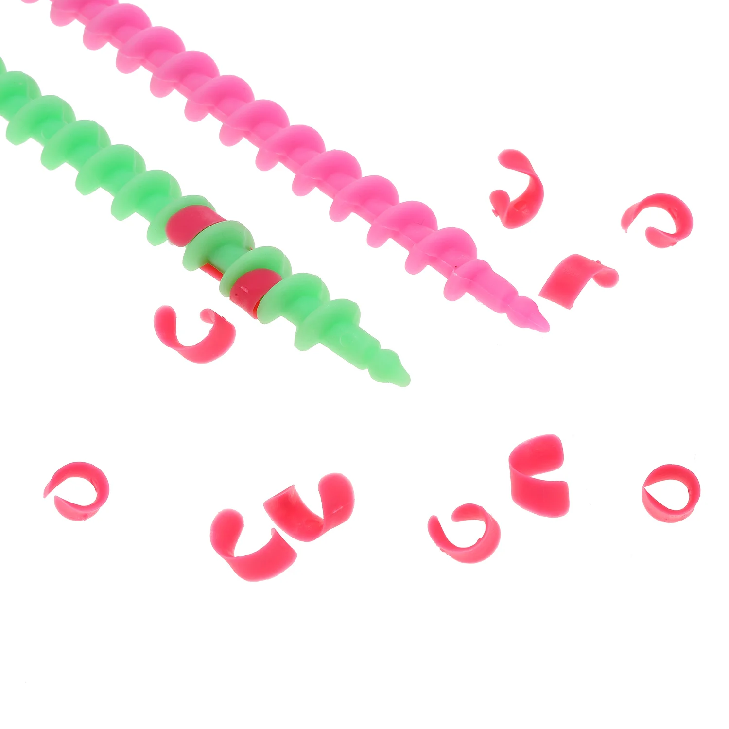 20 шт. волшебные бигуди ролики спиральный стержень пластиковый парикмахерский