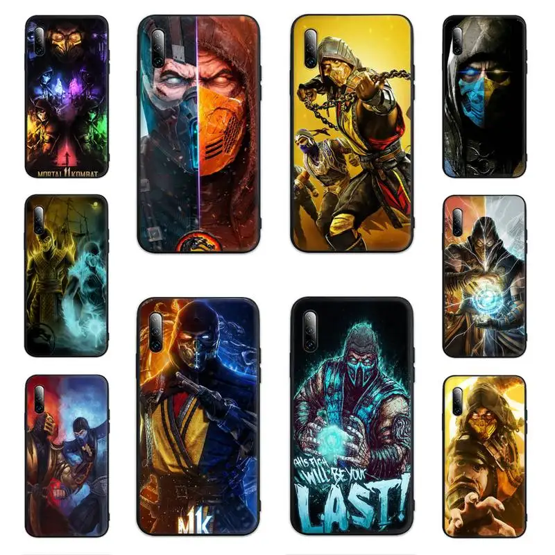 Чехол для телефона Scorpion Sub Zero Mortal Kombat x закаленный чехол Huawei P9 p10 p20pro p30lite p30pro p40pro