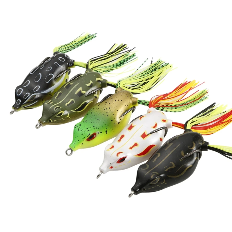 

7cm 19G Frog Silicone Bait Fishing Soft Lure Spinner Squid Thunder Frog Jig Spoon Trolls Soft Bait Sea Ice Fishing