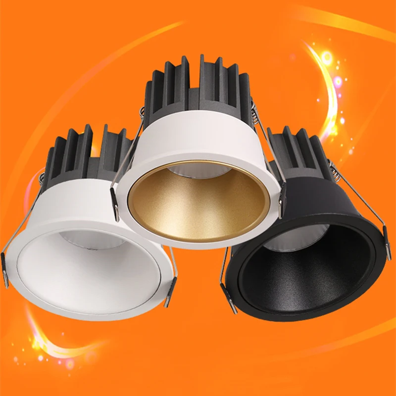 Super Bright Recessed LED Downlight COB 7W 12W Warm White Nature Cold Lamp Spot Light | Лампы и освещение