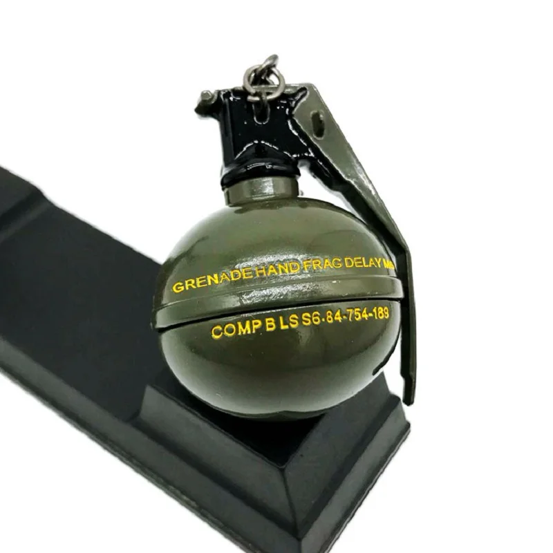 Цепочка для ключей с импульсной гранатой в стиле королевы металлическая модель