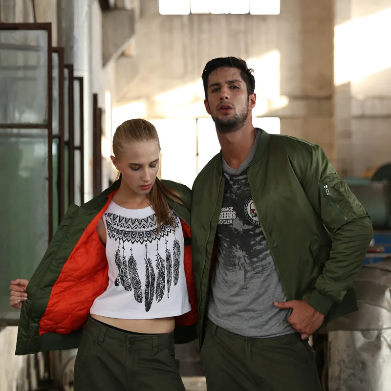 

Men's Sports and Leisure Stand Collar Jacket Air Force No. 1 Pilot Baseball Shirt Jacket