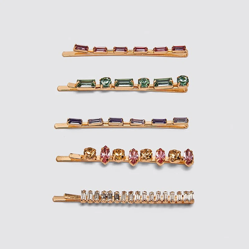 Женские заколки для волос Коми ZA модные с искусственными стразами и жемчугом