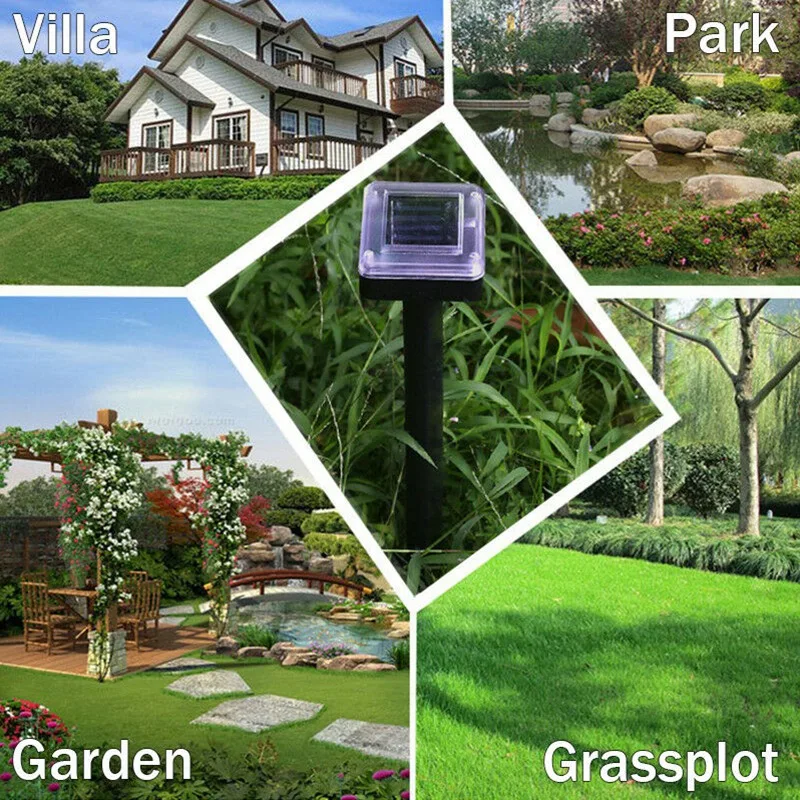 4 шт Солнечная энергия Отпугиватель вредителей открытый садовый ультразвуковой