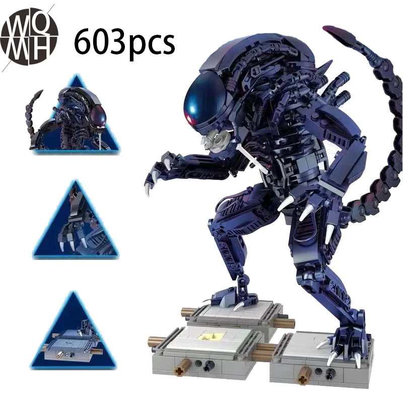 NEW 603 Pcs 83040 Creative Aliens Speciale-Vormige Alien Educatief Bouwstenen Bricks Model Kerst Cadeau Voor Kinderen | Игрушки и хобби