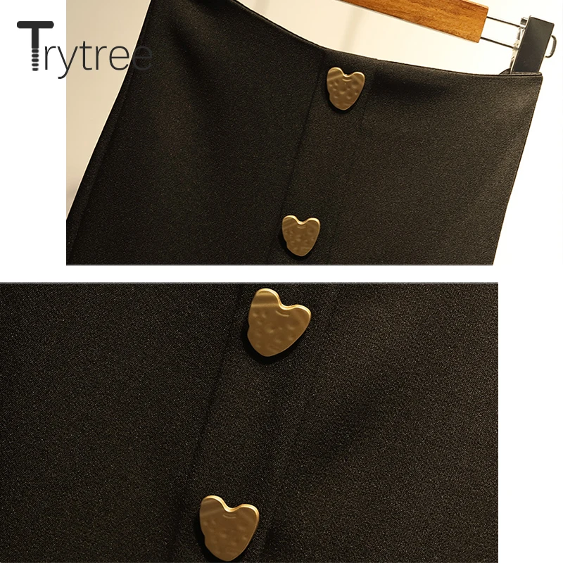 Trytree/осенне зимний женский костюм из двух предметов Повседневная водолазка топы