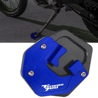 motorcycle accessories aluminum kickstand enlarger foot side stand extension plate for yamaha tenere 700 xtz690 xtz700 2019 2021