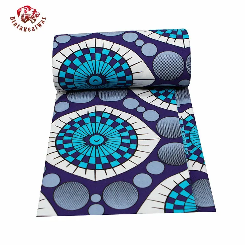 Африканская ткань Анкара модная мягкая полиэфирная высокого качества 6 ярдов/лот