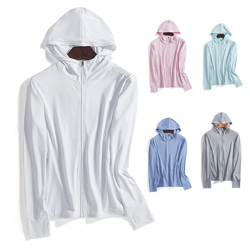 

UPF 50+ UV Sun Protection Clothing Women Men Zip Up Hoodie Long Sleeve Breathable Outdoor Clothes Tacvasen Tactica